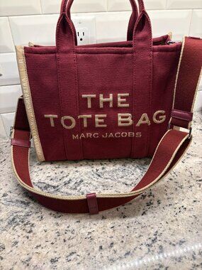 MARC JACOBS Tote Bag The Jacquard Canvas Red